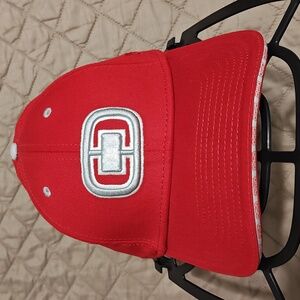 OGIO Cap Chile Red w/Silver Embroidered Icon - M/L - New Era 39Thirty Fitted